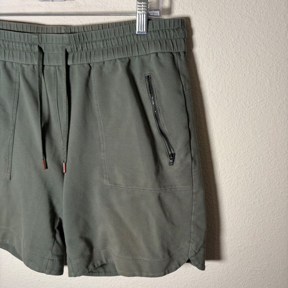 Calia Shorts Women's Medium Green Drawstring 7.5" Inseam Athletic Heavyweight - Picture 4 of 8
